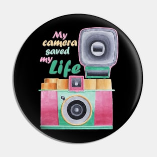 Retro Vintage Photography Lover Photographer Pin