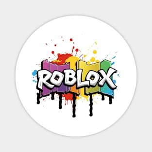 White Roblox Logo Magnet for Sale by NineSvn