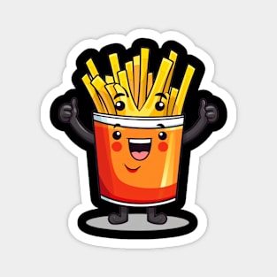 kawaii french fries T-Shirt cute potatofood funny Magnet