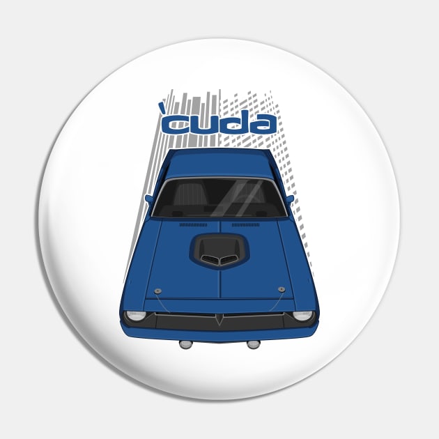 Plymouth Barracuda - Hemi Cuda - 1970 - Dark Blue Pin by V8social