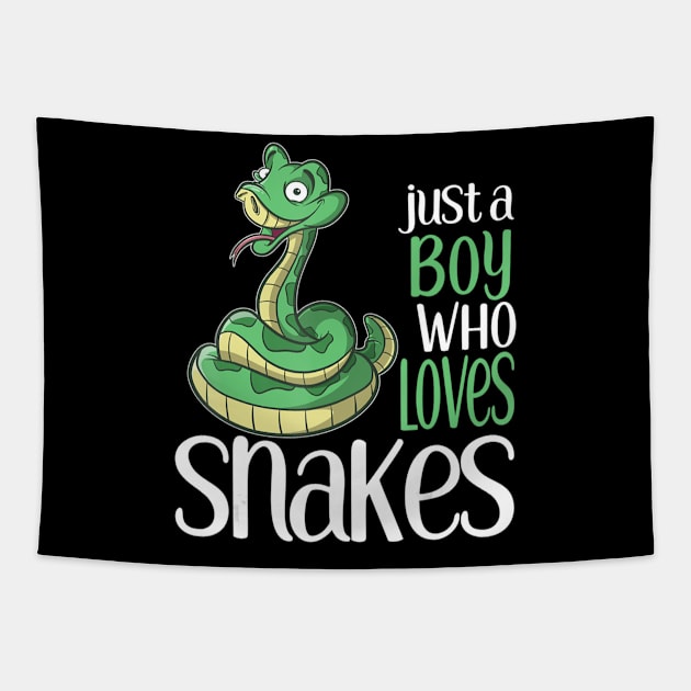 Just A Boy Who Loves Snakes S And Boys Sticker Tapestry by RobertLewi