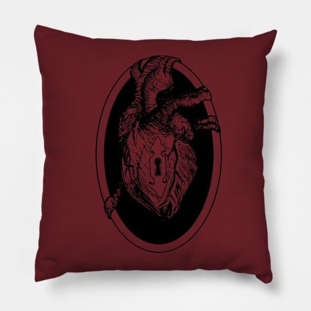 Guarded Heart Pillow by BattleBirdProductions