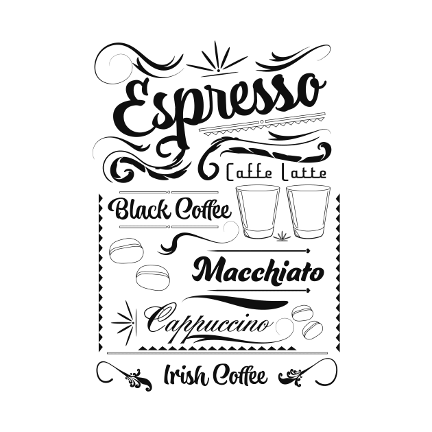 Espresso Chalk board poster by nickemporium1