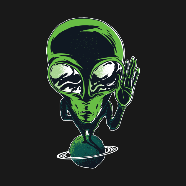 Alien on Planet by EarlAdrian