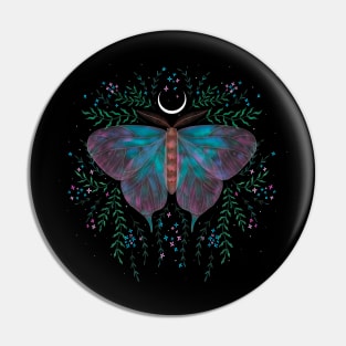 Illustration night butterfly Pin