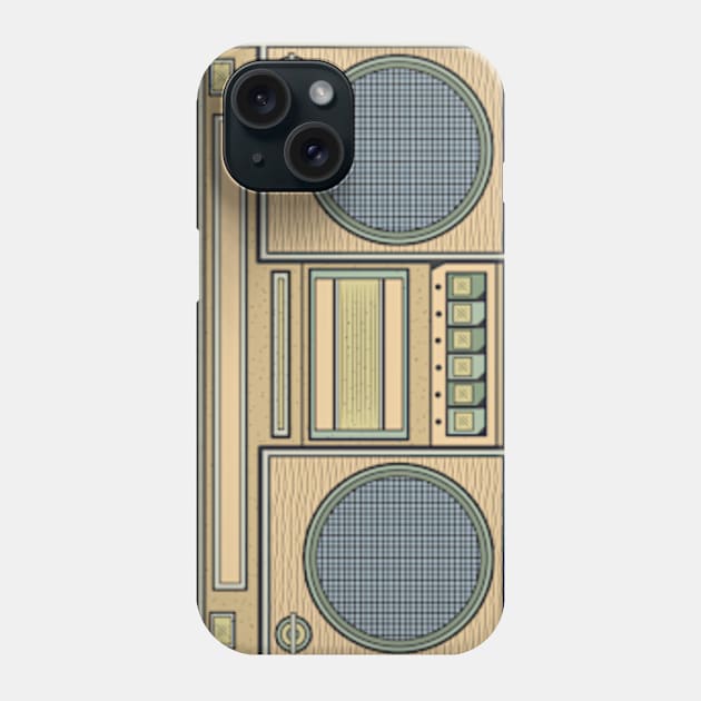 Yellow Vintage Boombox Phone Case by milhad