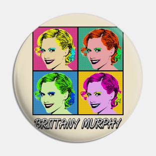 Britany Murphy 80s Pop Art Style Pin