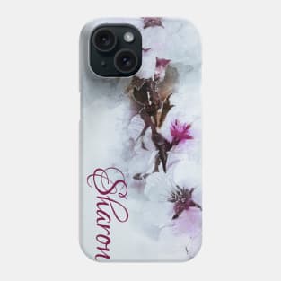 Cherry Blossom Designer Artwork Name Sharon Phone Case