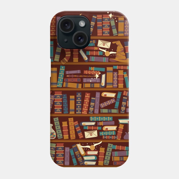 Bookshelf Phone Case by risarodil