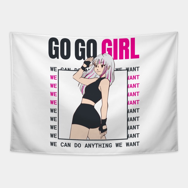 Go Go Girl Tapestry by Sashmika Prabhashwara