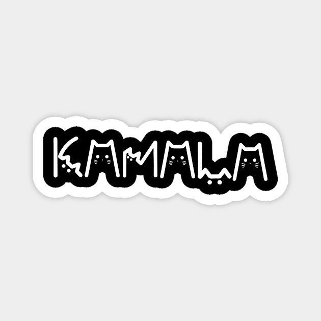 Cat Lettering Kamala Harris 2024 Magnet by The WYLD Tribe
