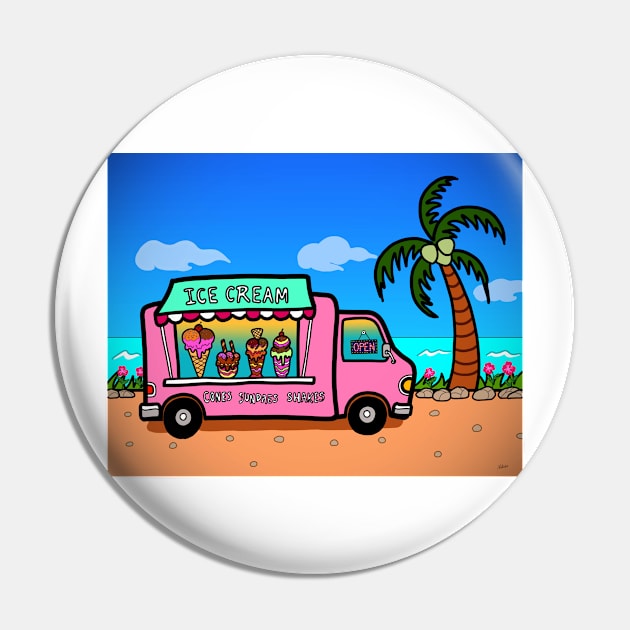 Street food truck ice cream outdoor beach summer Pin by Nalidsa