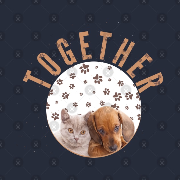 Together Dogs and Cats friendship by badCasperTess