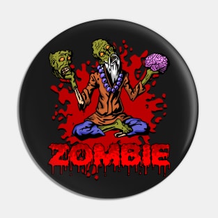 Zombie Zen Guru Pin