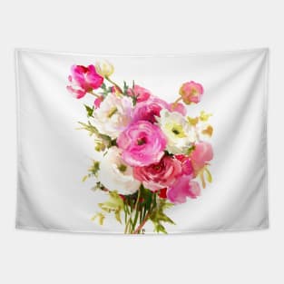 Ranunculus Flowers Tapestry