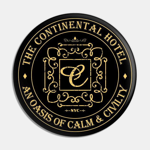 The Continental Hotel Pin by Three Meat Curry