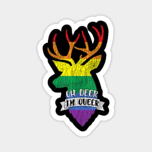 Oh Deer I'm Queer Pride Lesbian Gay LGBTQ Magnet