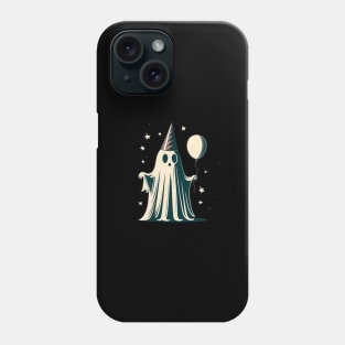 cute ghost holding ballon retro Phone Case