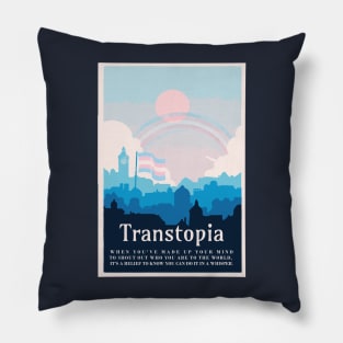 transtopia trans utopia Pillow