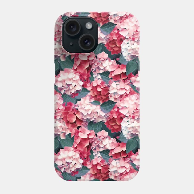 Hydrangea allover Phone Case by Remotextiles