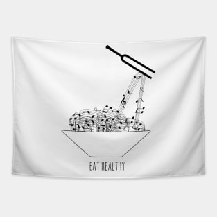 Music plate Tapestry