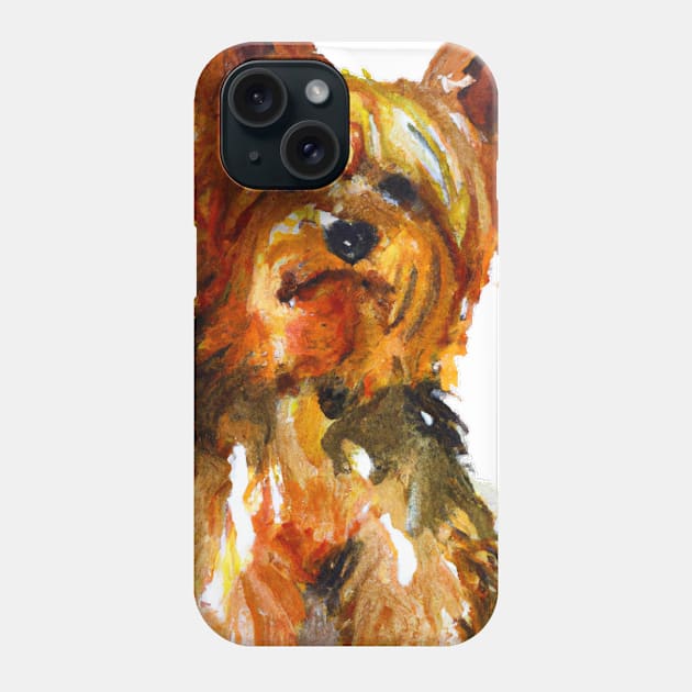 Yorkshire Terrier Watercolor - Gift For Dog Lovers Phone Case by Edd Paint Something