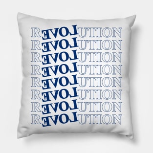 Love Revolution // Typographic Graphic Design Artwork Pillow