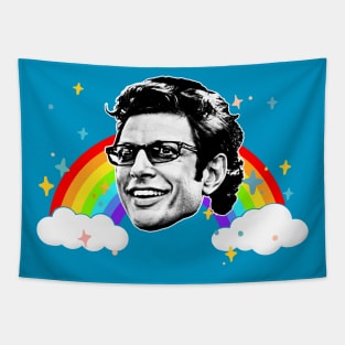 Jeff Goldblum Retro 80s Styled Aesthetic Design Tapestry