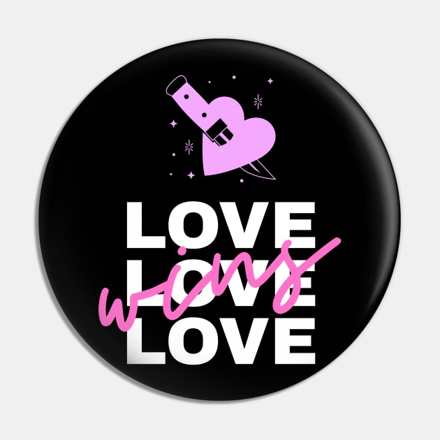 Wins Love Pin by Creative Town