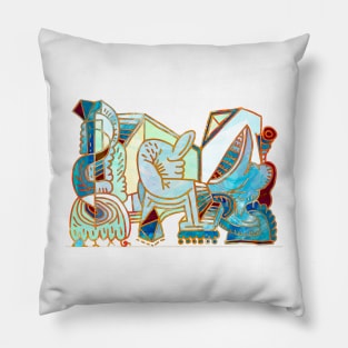 abstract cubism Pillow