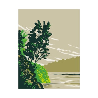 Lake Poinsett State Park on Western Bank of Lake Poinsett Crowley's Ridge Poinsett County Arkansas WPA Poster Art T-Shirt