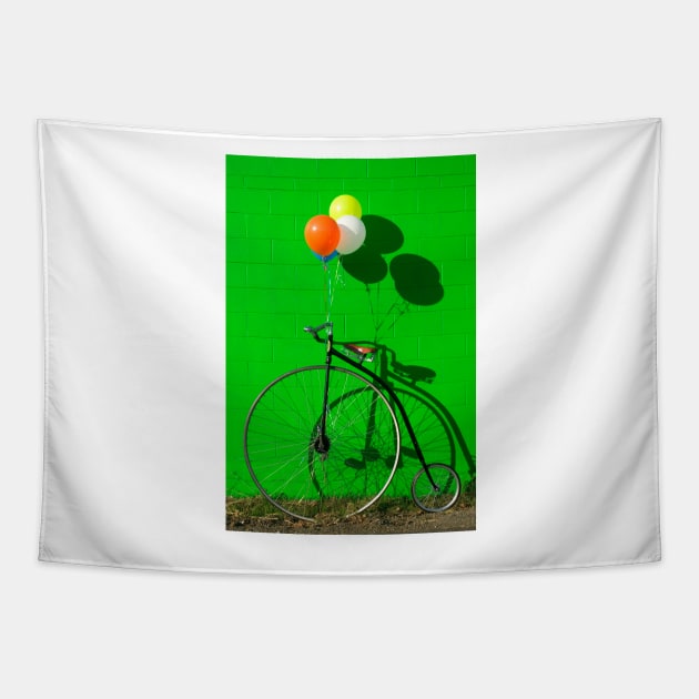 Penny farthing bike Tapestry by photogarry