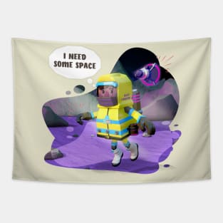 Yellow spacesuit, Follow your dreams. Deo Tapestry