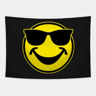 COOL yellow SMILEY BRO with sunglasses Tapestry