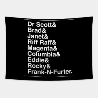 Rocky Horror Show Characters Tapestry