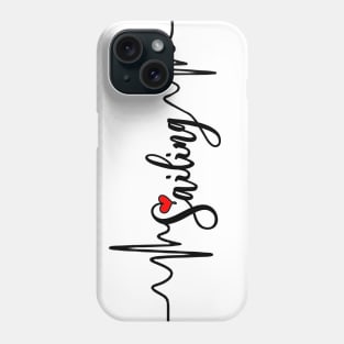 Sailing Heartbeat Funny boat Phone Case