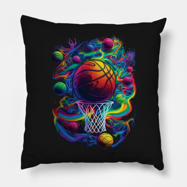 Order in the Basketball Court Pillow by Imagequest