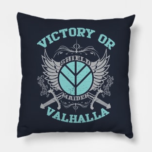 victory or valhalla Pillow