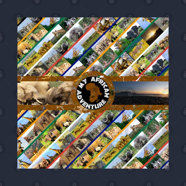 My African Adventure Wildlife Collage by PathblazerStudios