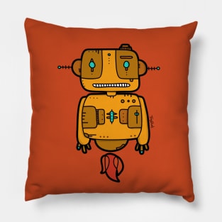 Vintage Robot Pillow