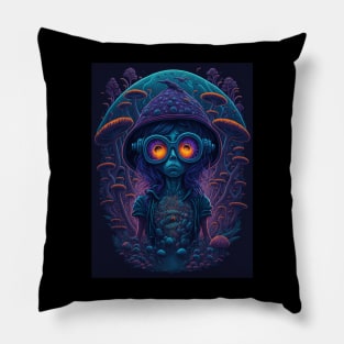 Techno Psy Shirt - Psychedelic Organism - Catsondrugs.com - #psychedelic #psychedelicart #trippy #psytrance #art #psy #trippyart #music #trance #rave #love #psychedelictrance #psyart #digitalart #psytranceworld #trancefamily Pillow