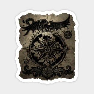 Blackbeard's Dragon Treasure Scroll Magnet