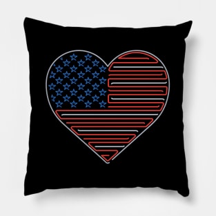 Heart Spangled - Neon Edition Pillow