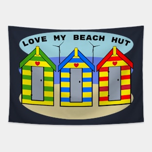 Love my beach hut Tapestry