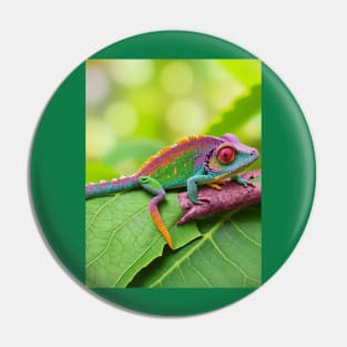 Now you see me, cute chameleon Pin