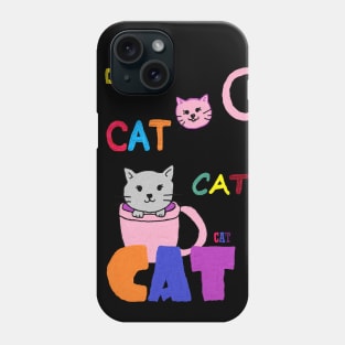 CAT, KITTY, OIL PAINTING Phone Case