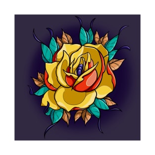 Yellow rose tattoo T-Shirt