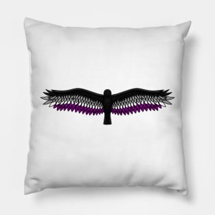 Fly With Pride, Raven Series - Asexual Pillow