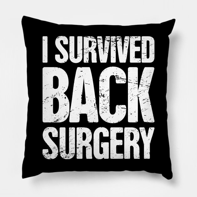 Spinal Fusion - Spine Back Surgery Get Well Gift Pillow by Wizardmode