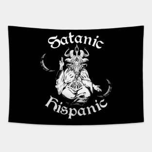 Baphomet Satanic Hispanic Tapestry